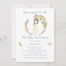 Convites Invitación de Comunión SUSANA