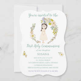 Convites Invitación de Comunión SUSANA