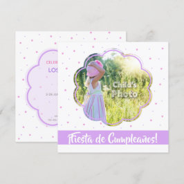 Convites Invitación de Cumpleaños 5.25" x 5.25"