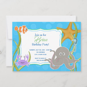 Convites Invitación de Cumpleaños - EL março de Bajo da