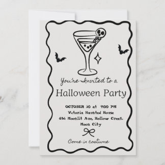 Convites Invitación de Martini personalizada para fiesta de