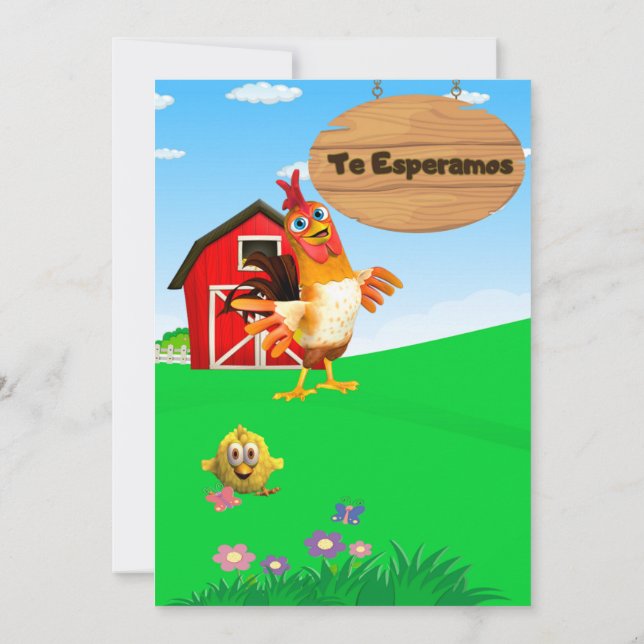 CONVITES INVITACION DE NIÑO (Verso)