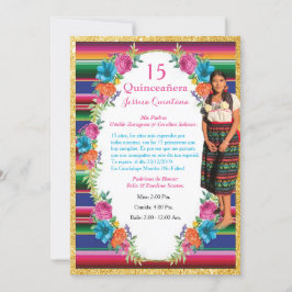 Convites Invitación de Quinceañera Mexicana
