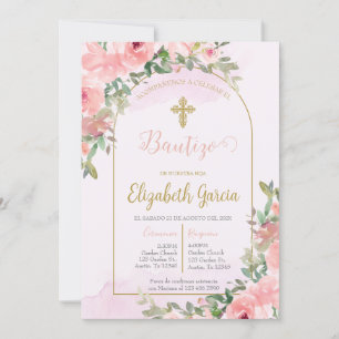 Convites Invitación elegante para bautismo