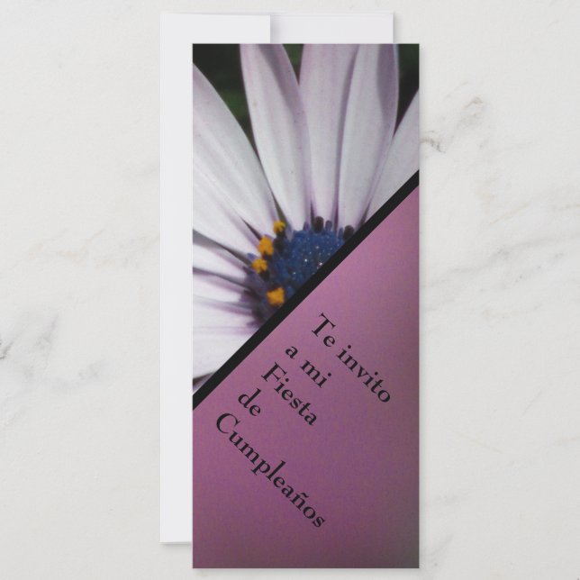 Convites Invitación - festa Cumpleaños - BLANCA de (Frente)