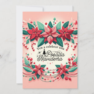Convites Invitación Fiesta de Posada Navideña Espanha