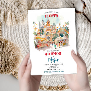Convites Invitación Fiesta Temática Pueblo Mágico