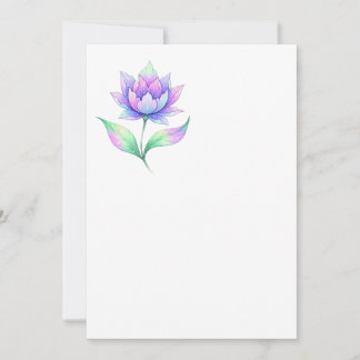 Convites Invitacion flor multicolor