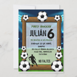 Convites Invitación futboll