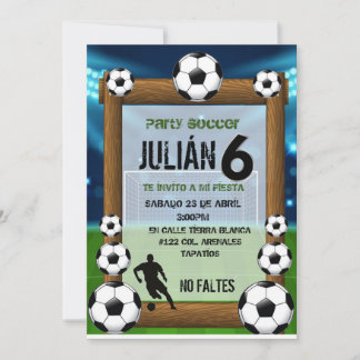 Convites Invitación futboll