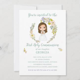 Convites Invitación GEORGIA Primera Comunión