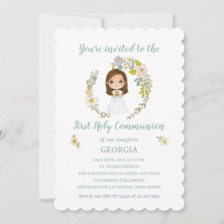 Convites Invitación GEORGIA Primera Comunión