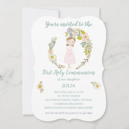 Convites Invitación JULIA Primera Comunión