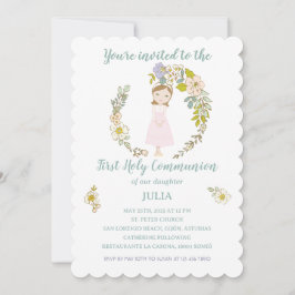 Convites Invitación JULIA Primera Comunión
