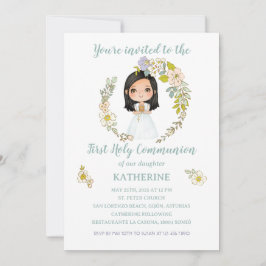 Convites Invitación KATHERINE Primera Comunión