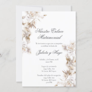 Convites Invitación para boda ramos de flores