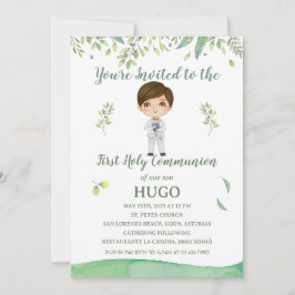 Convites Invitación Primera Comunión HUGO