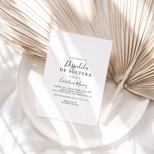 Convites Invitación Sencilla de Despedida de Soltera (Criador carregado)
