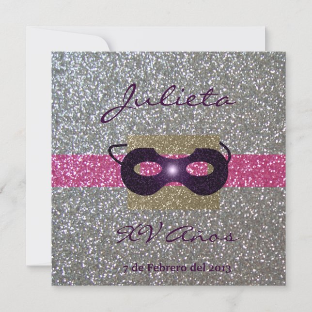 Convites Invitación XV Años (Frente)