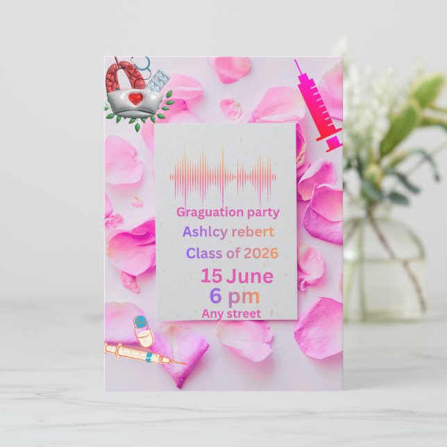 Convites Invitation (Em pé/Frente)