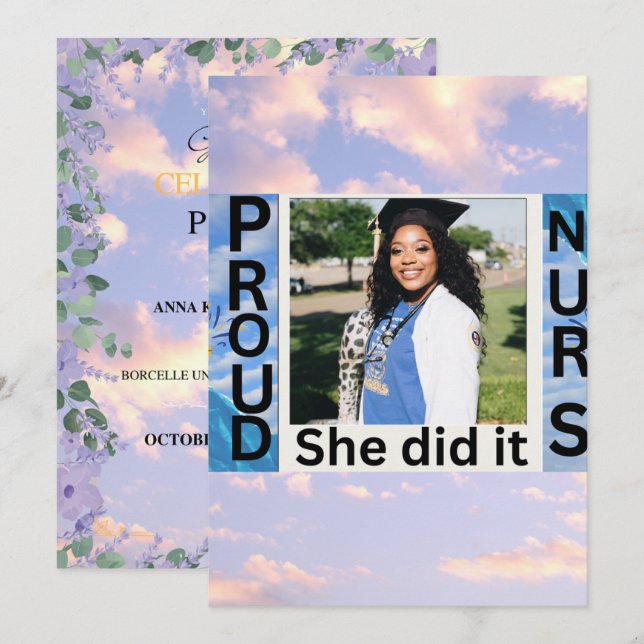 Convites Invitation (Frente/Verso)