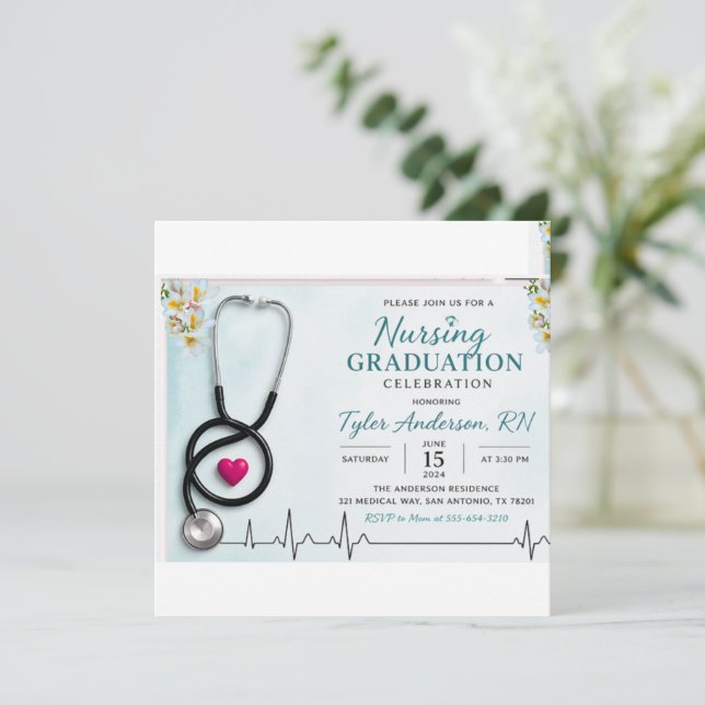 Convites Invitation (Em pé/Frente)