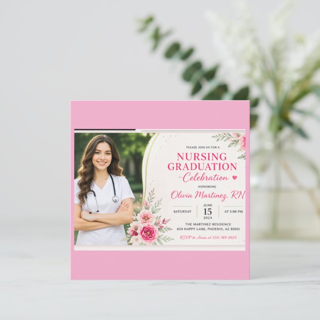 Convites Invitation (Em pé/Frente)