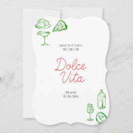 Convites Invitation anniversaire Dolce Vita