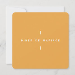 Convites Invitation au repas de mariage Colorus