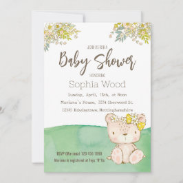 Convites Invitation Baby Shower Little Bear