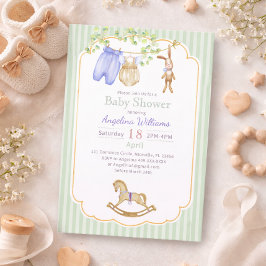 Convites Invitation baby shower with charming designs.