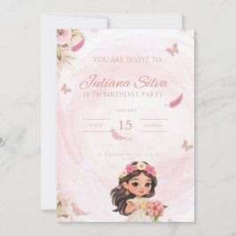 Convites Invitation birthday for little princess 