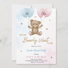 Convites Invitation card for gender reveal party
