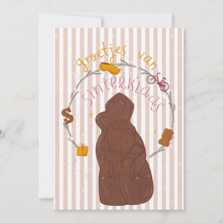 Convites Invitation Card Groetjes van Sinterklaas 