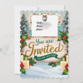 Convites Invitation chrismas you'are invited