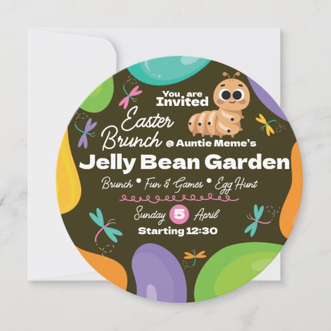 Convites Invitation Easter Brunch (Frente)