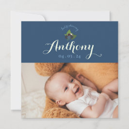 Convites Invitation faire-part de naissance cassis