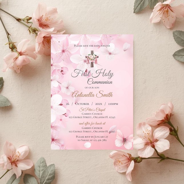 Convites Invitation First Boy Communion (Criador carregado)