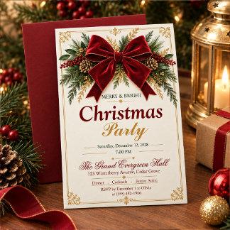 Convites Invitation for a Christmas dinner