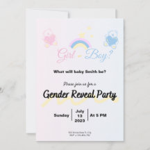Invitation Gender Reveal Boy or Girl?