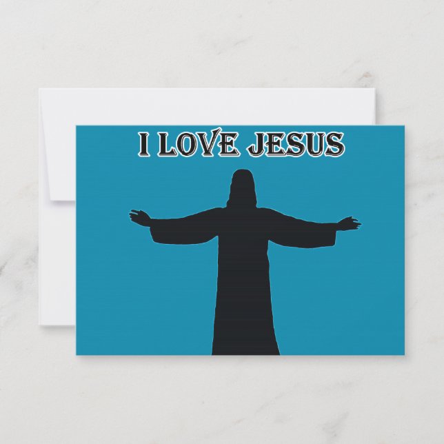 Convites Invitation i love jesus (Frente)