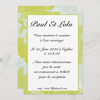 Convites invitation mariage