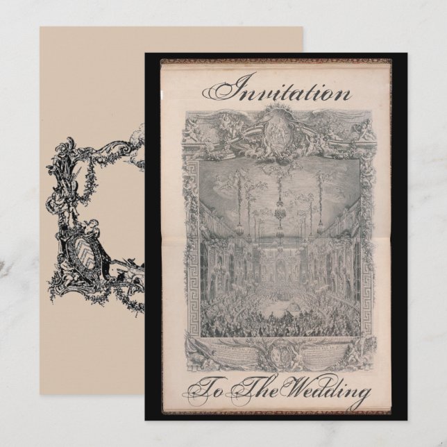 Convites Invitation to the wedding card – Einladung (Frente/Verso)