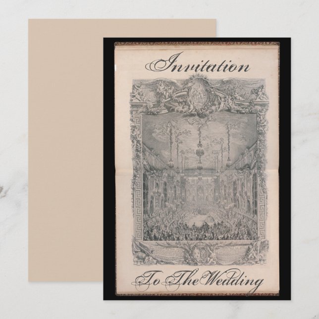 Convites Invitation to the wedding card – Einladung (Frente/Verso)