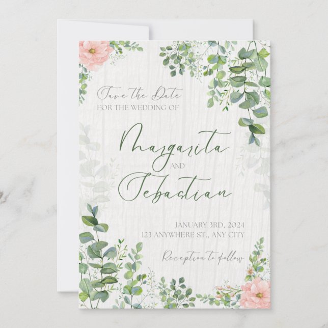 Convites invitation  wedding (Frente)