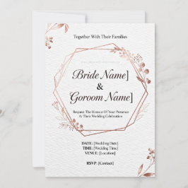 Convites InvitationModern Geometric Wedding Invitation | Mi