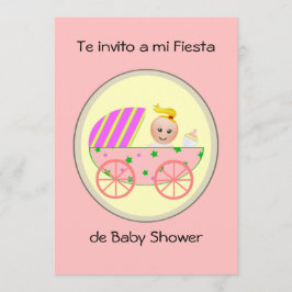 Convites Invito de Te um o chá de fraldas do de da festa do