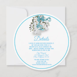 Convites Invólucro dos Sinos de Casamento Magnolia Round