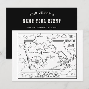 Convites iowa me pinte colagem