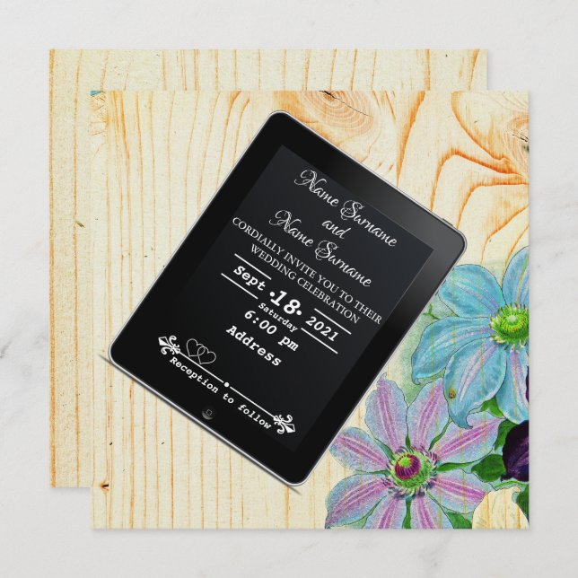 Convites Ipad (Frente/Verso)